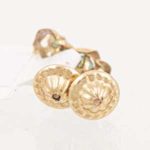 Par de Tornillos de Oro 18k con Esmeraldas - imagen 2