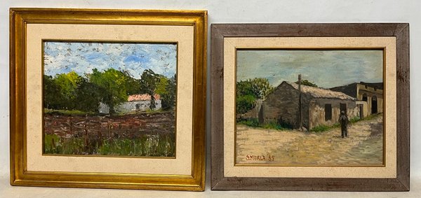 Dos pinturas de Saul Merla, Paisajes