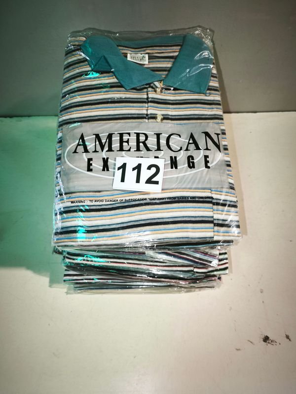 Lote de 10 Remeras de Algodón para Hombre American Exchange Talles Surtidos