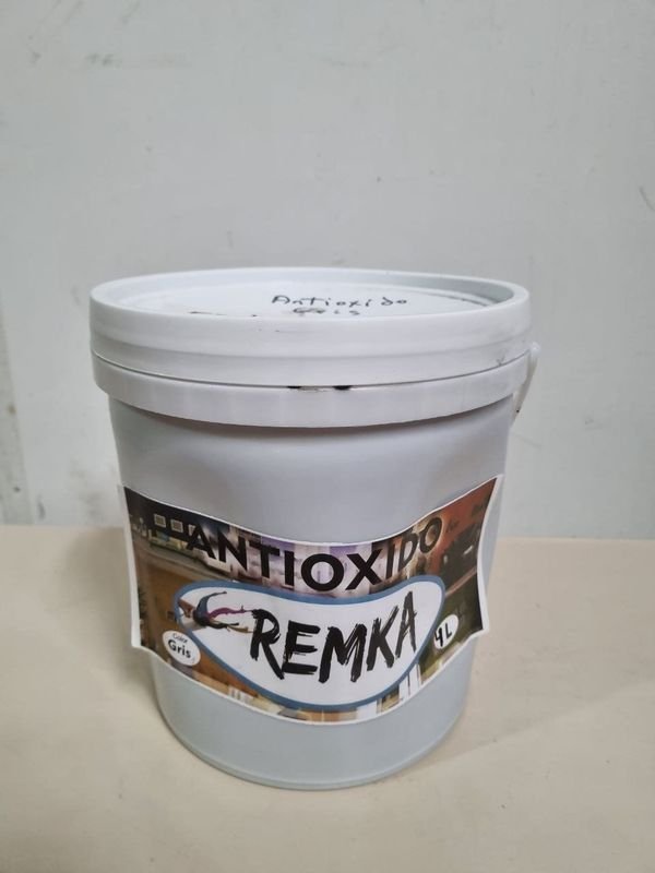 Pintura Antióxido Remka Gris 4 Litros Sellada - imagen 1