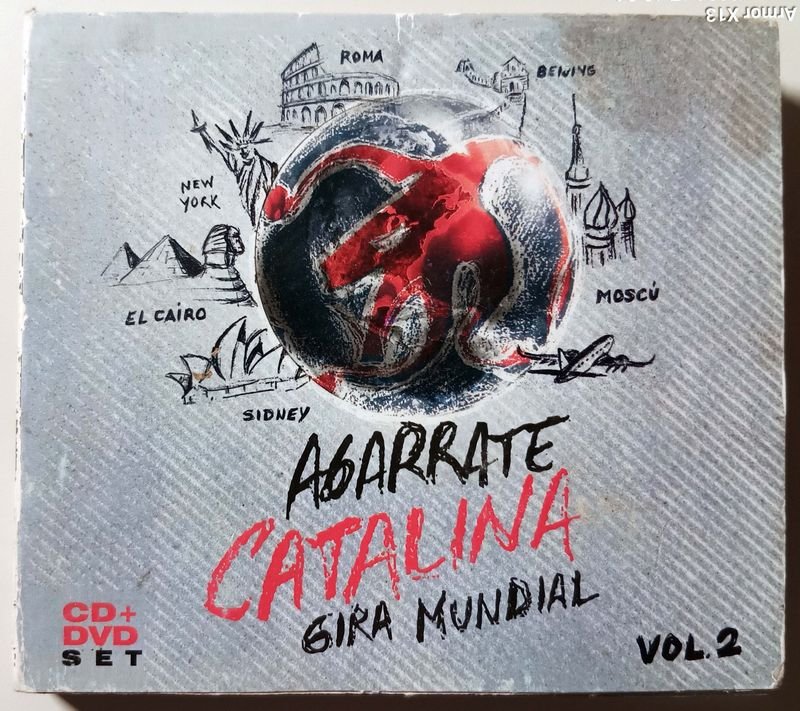 CD + DVD "Gira Mundial Vol. 2" de Agarrate Catalina - Industria Argentina 2015