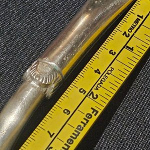 Bombilla Curva de Plata con Detalles Labrados - imagen 6