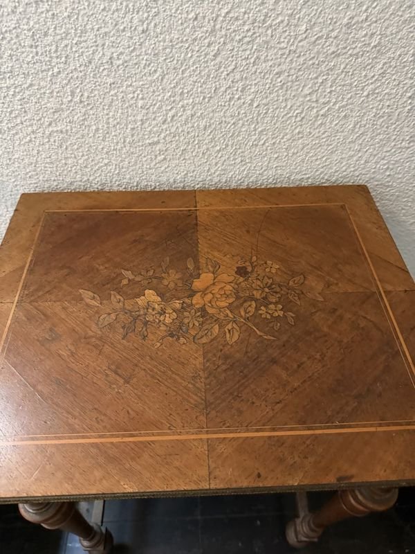 MESA COSTURERO NAPOLEON III CON MARQUETERIA - imagen 2