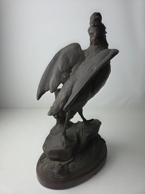 Escultura en Petit Bronce de Ave con Detalle en el Pico - imagen 2
