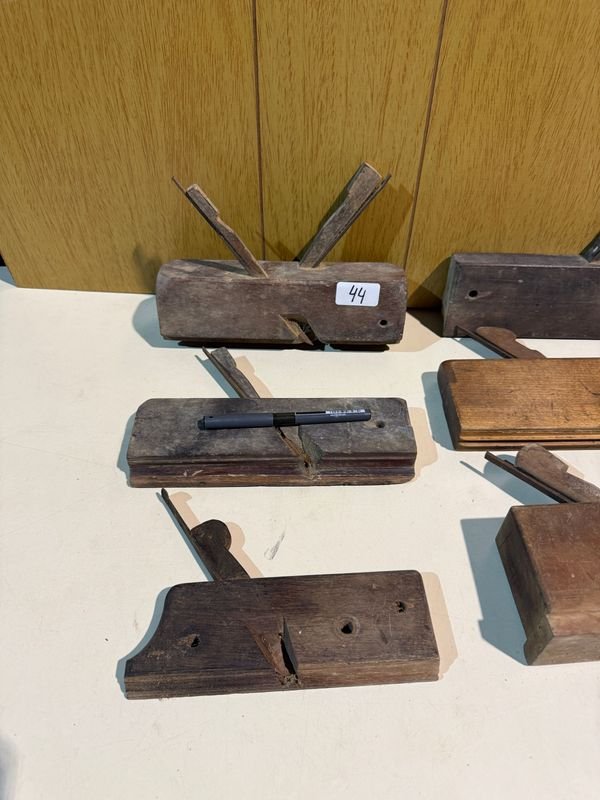Lote de Cepillos de Carpintería Antiguos para Madera