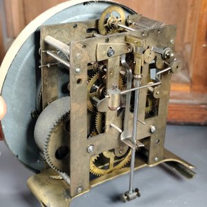 Antiguo Reloj de Pared Alemán Junghans con Carillón, Llave y Péndulo - imagen 6