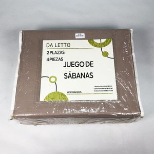 Lote anterior: Juego de Sábanas de Dos Plazas "Da Letto" Microfibra 4 Piezas en Estuche