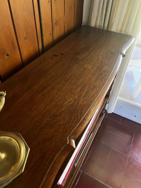 MESA BIBLIOTECA MADERA MACIZA - imagen 1