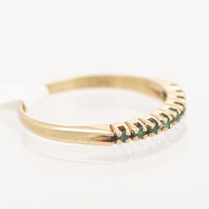 Medio Sin Fin de Oro 18k con Esmeraldas - imagen 2