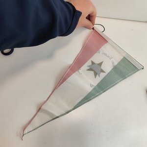 Banderín Histórico Comunidad Italiana en Uruguay "Assoc. Combattenti e Reduci Italiani Residenti nell´ Uruguay" - imagen 3