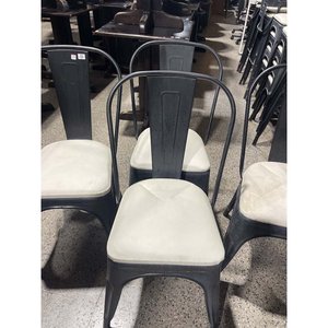 Set de 4 Sillas de Metal con Asiento Tapizado Delfino Álvarez - imagen 2