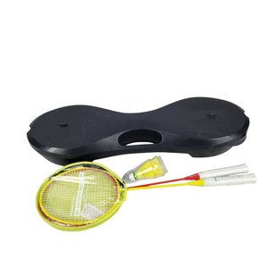 Set de Bádminton Outdoor con Red Negra y Raquetas Rojas/Amarillas - imagen 1