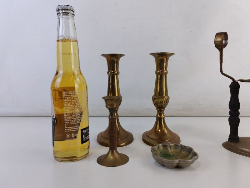 Colección de Piezas Varias en Metal Antiguo - imagen 6