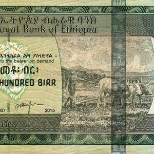 Lote anterior: Billete de 100 Birr de Etiopía, National Bank of Ethiopia, 2015