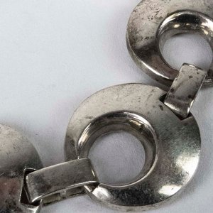 Pulsera de Plata con Diseño de Anillos - imagen 2