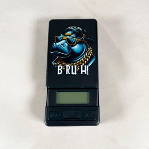 Balanza de Precisión Digital Negra con Diseño "Bruh!" - imagen 2