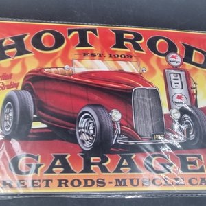 Lote siguiente: Chapa Decorativa "Hot Rod Garage" Est. 1969