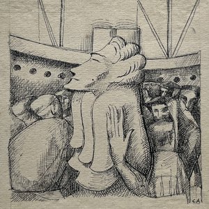 Lote anterior: Obra "Dama Elegante" de Carmelo de Arzadun, Tinta sobre Papel