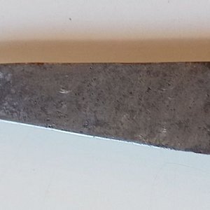 Cuchillo Criollo Antiguo con Cabo de Madera y Hoja Desgastada - imagen 3