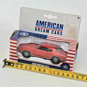 Auto a Escala Pontiac GTO 1969 American Dream Cars Rojo - imagen 6