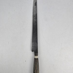 Cuchillo Criollo Antiguo con Sello Borroso en Hoja - imagen 2
