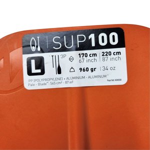 Remo Ajustable para Stand Up Paddle Naranja Aluminio 170-220cm - imagen 2