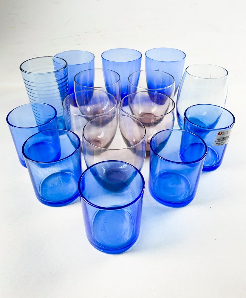 Lote anterior: Vasos de vidrio azul y coloridos