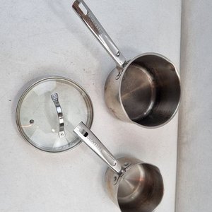 Set de 2 Ollas Bellagio Cookware Acero Inoxidable con Tapa de Vidrio - imagen 3