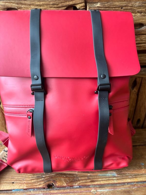Mochila Roja Gastón Luga Splash 13" Impermeable