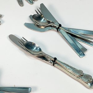 Set de Cubiertos y Salsera de Aerolíneas Varias - imagen 3