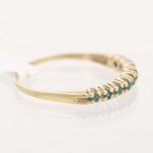 Medio Sin Fin de Oro 18k con Esmeraldas - imagen 2