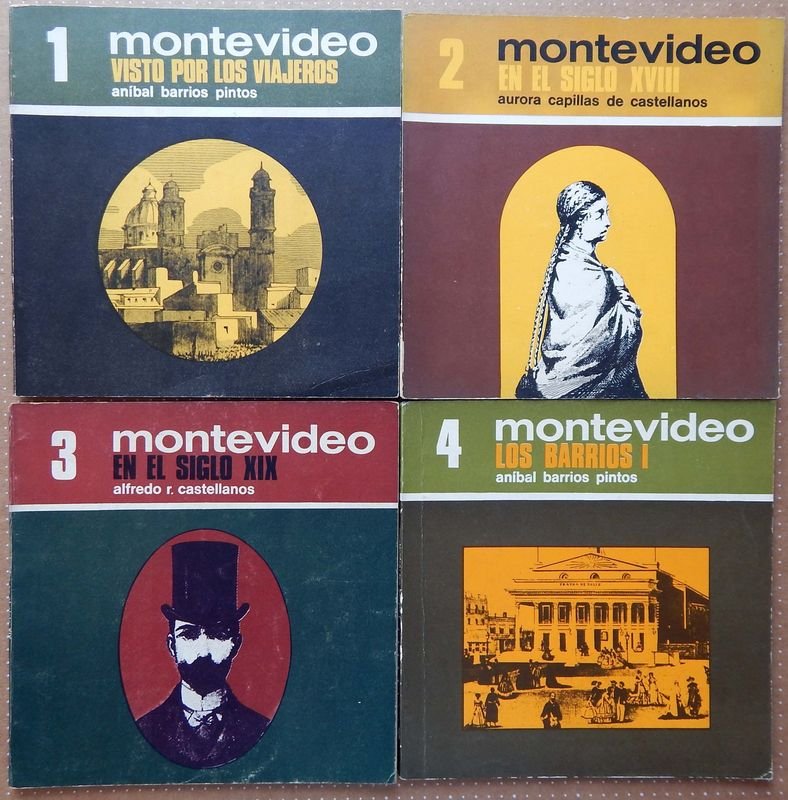 Colección Completa "Montevideo" de Aníbal Barrios Pintos y otros autores (8 Libros)