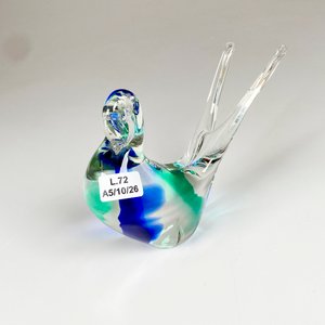 Figura de cristal murano ave, altura 11 cm - imagen 2
