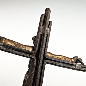 Cruz de Hierro con Cristo de Bronce, Altura 35 cm - imagen 4