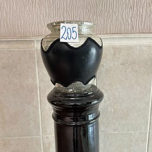Pedestal Negro con Portamaceta Decorado - imagen 2