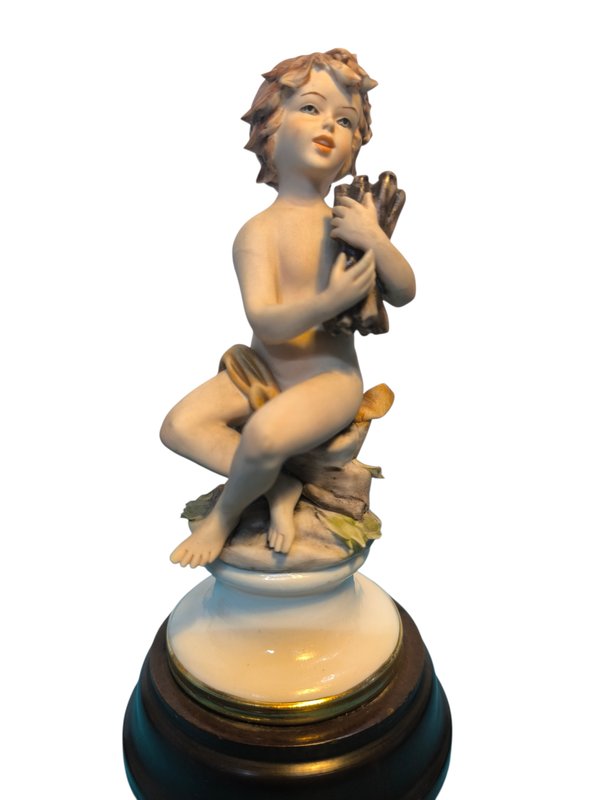 Capodimonte Figurines de Niños Alegóricos en Porcelana Biscuit - imagen 3