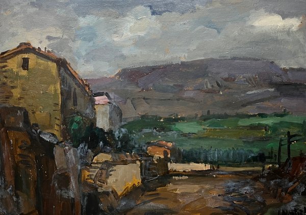 Lote anterior: Pintura de paisaje español firmada por Jonio Montiel