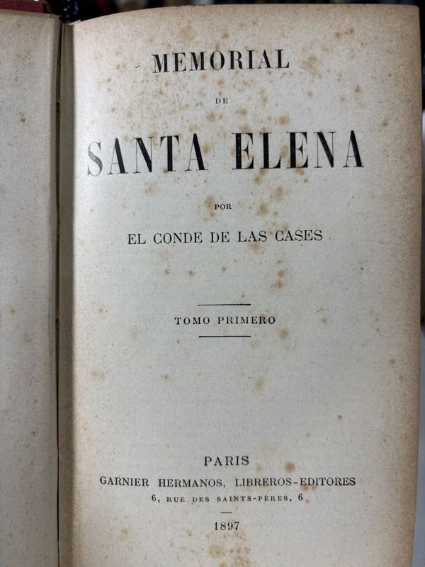 Libro de Memoria de Santa Elena por el Conde de las Cases - imagen 2