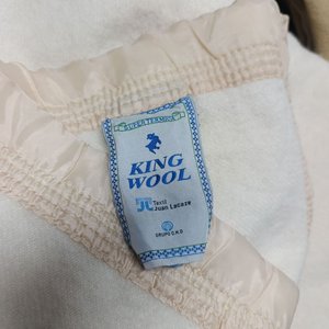 Frazada de Lana 100% Cruda King Wool Juan Lacaze (2 Plazas) y Manta - imagen 2