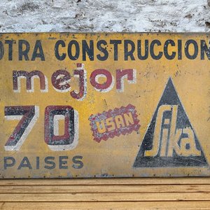 Lote anterior: Cartel "sika" 1,22 x 0,76 alto