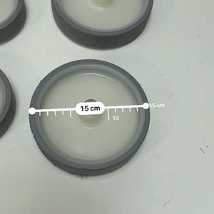 Set de 4 Ruedas Macizas para Carro o Mobiliario - imagen 3