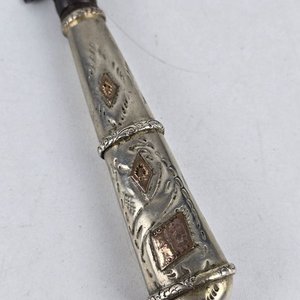 Cuchillo Criollo Solingen con Mango de Platería Criolla y Vaina - imagen 5