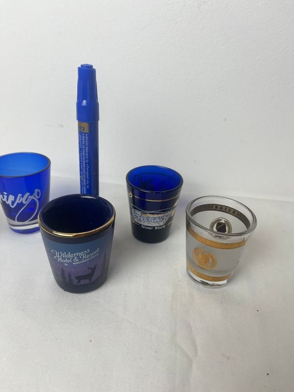 Vasos chupito de cerámica con diseño decorativo - imagen 3