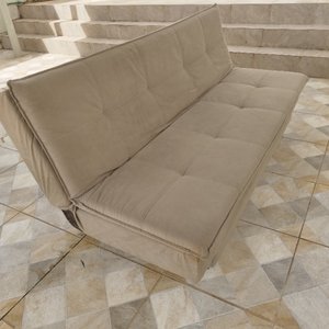 Lote siguiente: Sofá Cama Plegable Beige de Dos Plazas