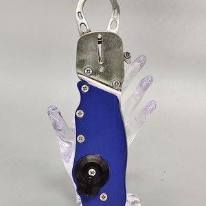 Pinza Sujetapeces Plegable Acero Inoxidable 304 Azul Sin Uso - imagen 2