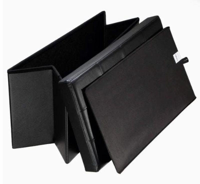 Baúl impermeable de cuero negro - imagen 7