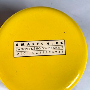 Par de Tazas Esmaltadas Amarillas con Diseño de Elefantes - imagen 4