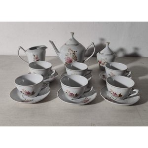 Lote anterior: Juego de Té de Porcelana Blanca con Flores Rosas - 15 Piezas
