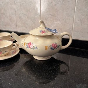 Juego de Té Versailles Porcelana con Flores - imagen 10