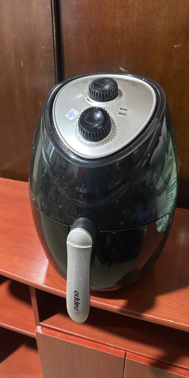 Freidora Eléctrica Negra Funciona